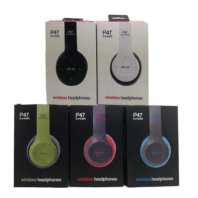 P47 Wireless headphones with Microphone Bluetooth Foldable Headset My Store