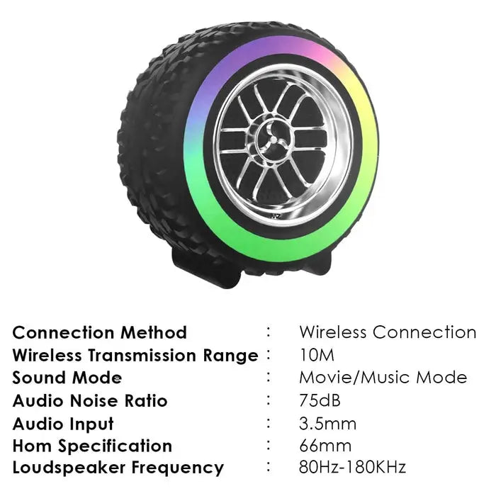 MZ Tyre Shaped Bluetooth Speaker | Deep Bass, Type-C Fast Charging My Store