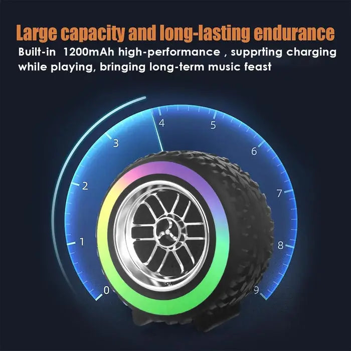 MZ Tyre Shaped Bluetooth Speaker | Deep Bass, Type-C Fast Charging My Store