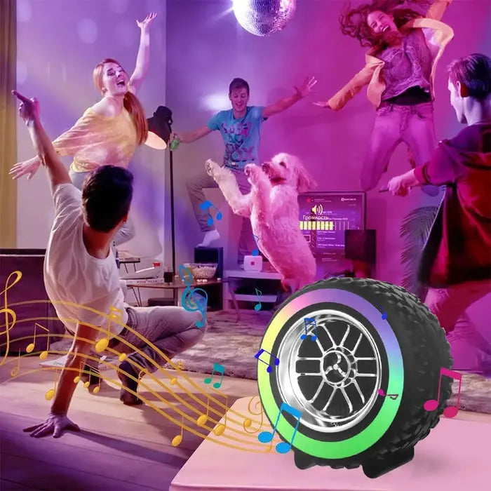 MZ Tyre Shaped Bluetooth Speaker | Deep Bass, Type-C Fast Charging My Store
