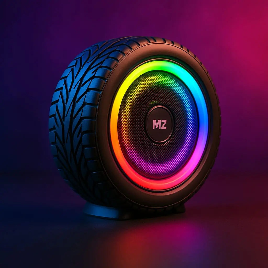 MZ Tyre Shaped Bluetooth Speaker | Deep Bass, Type-C Fast Charging My Store